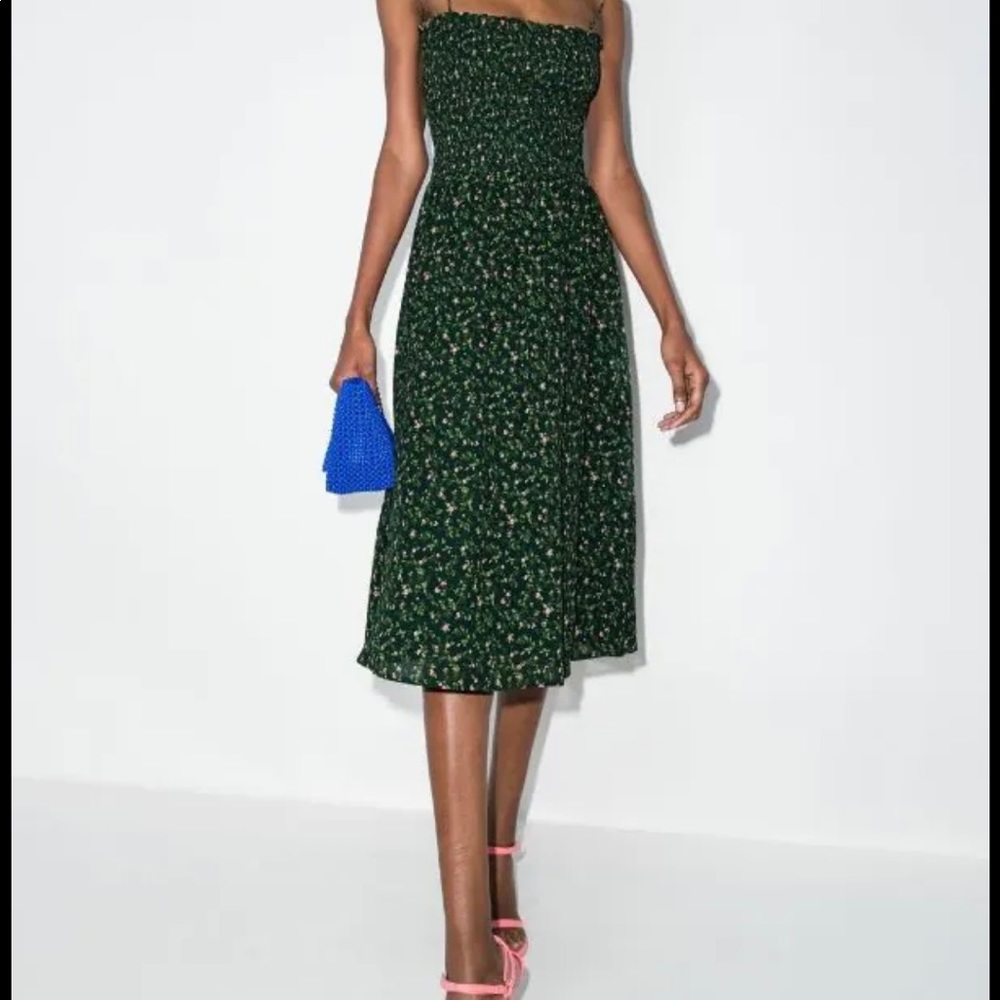 Reformation Green Sable Dress